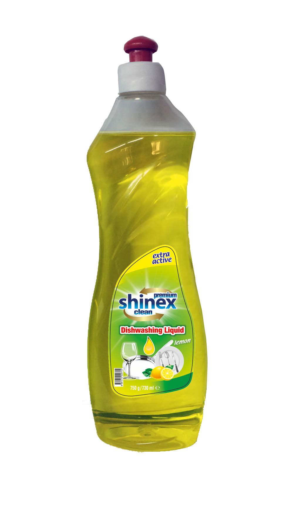 Shinex Dishwashing Liquid Lemon 750 ml