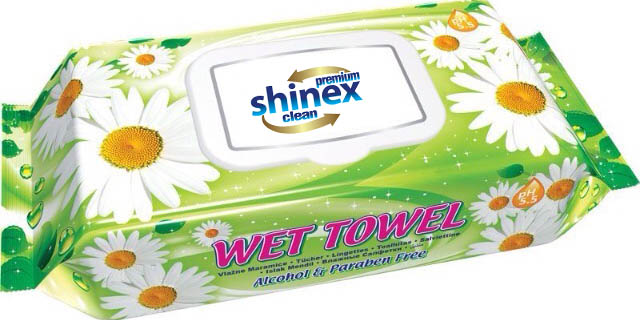 Wet Wipes with lid 72 Pcs